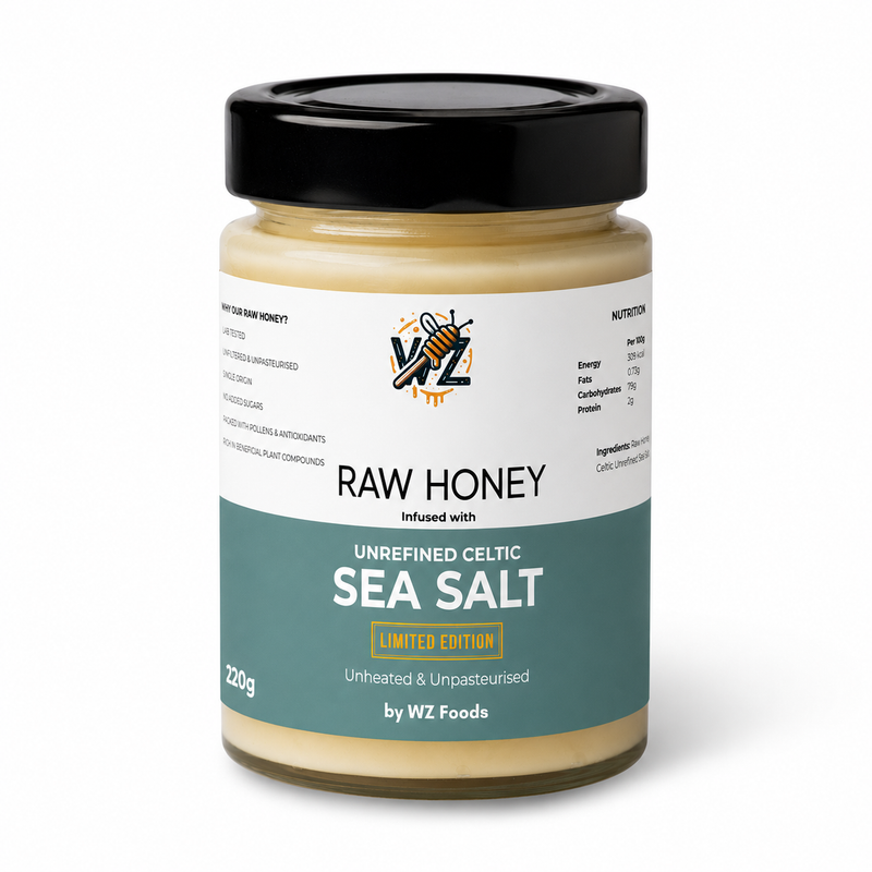 Celtic Sea Salt Infused Raw Honey (Exclusive Flavour)