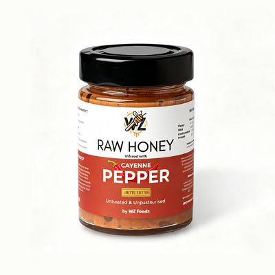 Cayenne Pepper Infused Raw Honey
