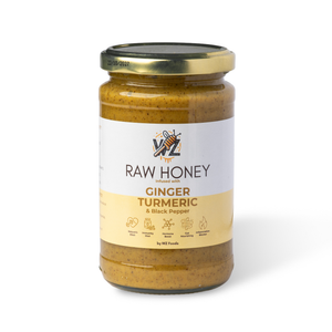 Ginger, Turmeric & Black Pepper Infused Raw Honey (400g)