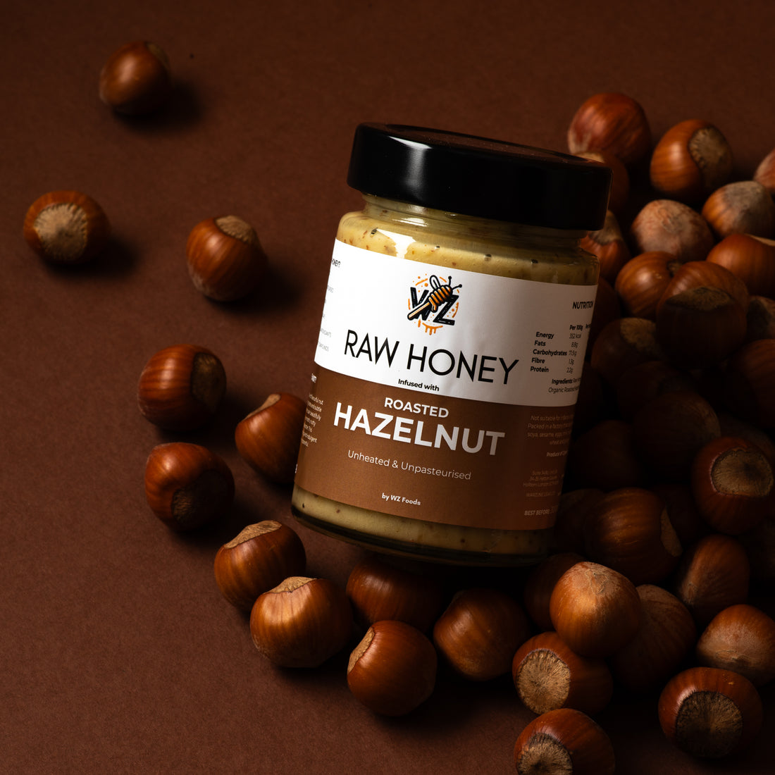 Raw Honey - Hazelnut Infused