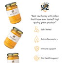 Bee Pollen Infused Raw Honey (400g)