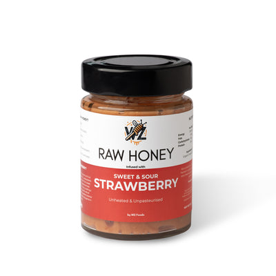 Raw Honey - Strawberry Infused